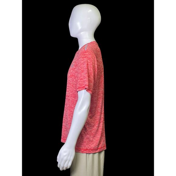 Under Armour Heat Gear Red V-Neck Loose Fit Shirt Men's Size Large - Picture 4 of 8